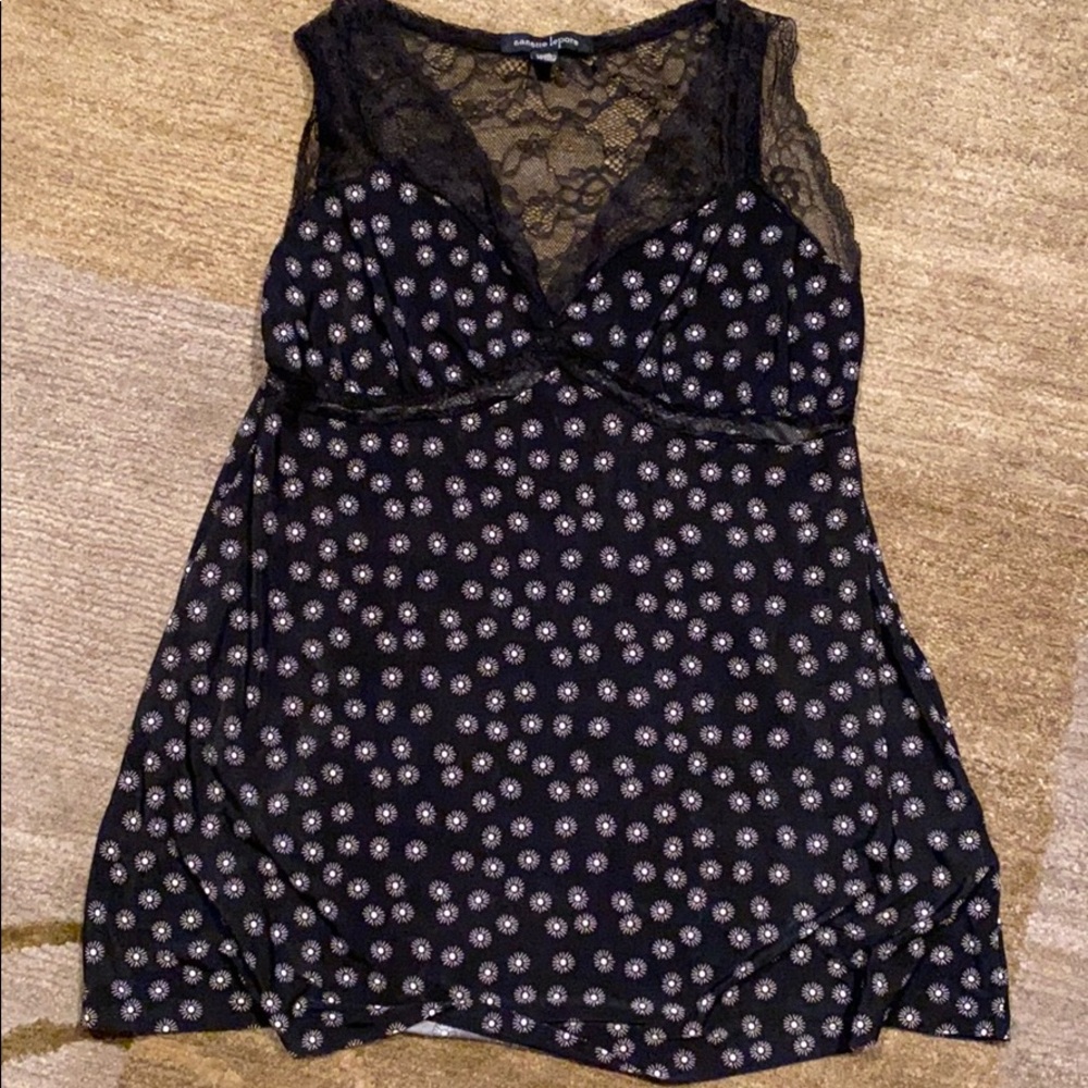 ~Nanette Lenpore~ Black & White Tank & Shorts Set